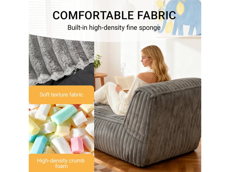 Chaise de sol modulable zdfk-qianhui, canapé-lit convertible détente polyvalent - Conforama D