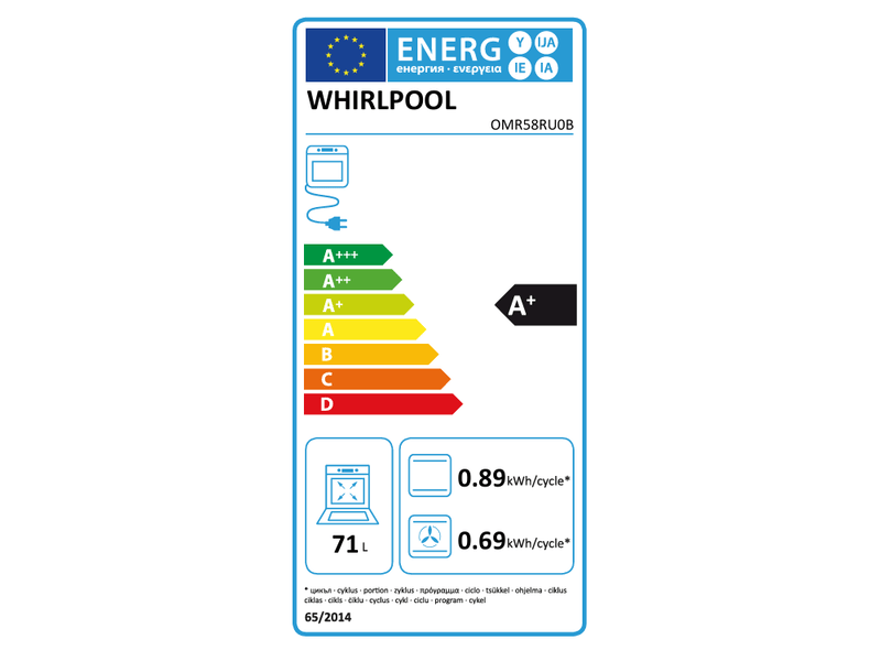  Four encastrale pyrolyse noir whirlpool omr58ru0b  - Conforama D
