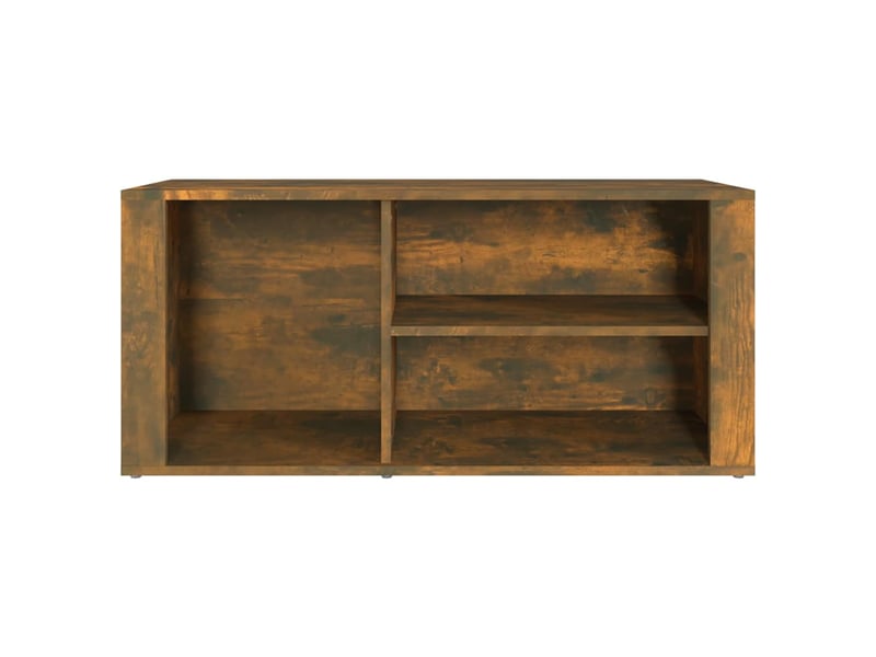  Meuble à chaussure | armoire à chaussures chêne fumé 100x35x45 cm bois d'ingénierie  - Conforama E