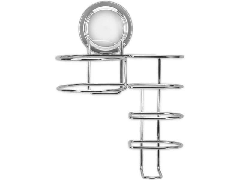  Support mural pour fer à lisser sans vis avec ventouse - rangement pour salle de bain  - Conforama E