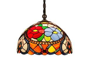 Suspension led créative en verre coloré, style rétro américain – pour salon, chambre, restaurant, bar et hôtel