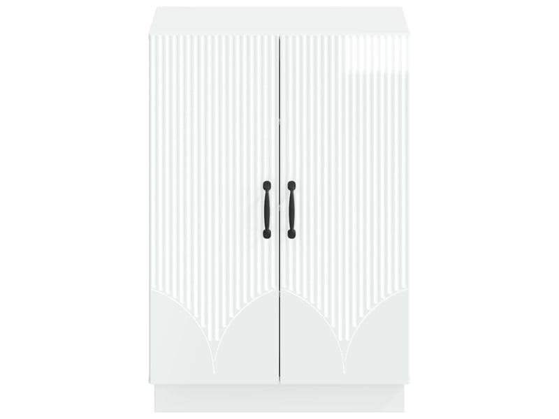  Meuble à chaussures, armoire à chaussures hoorn 59,5x39,5x87 cm blanc brillant  - Conforama D