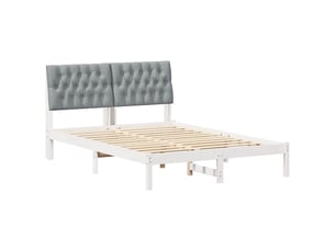 Lit 2 places 135x190 cm coloris blanc
