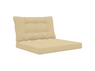 Coussin de canapé d'extérieur, coussin de chaise polyester beige 80 x 68,5 cm cf54025