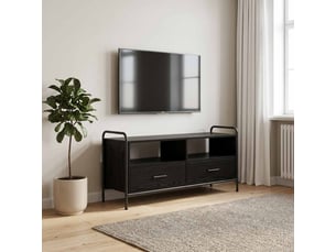 Meuble tv coloris noir  <strong></strong>  <strong></strong>