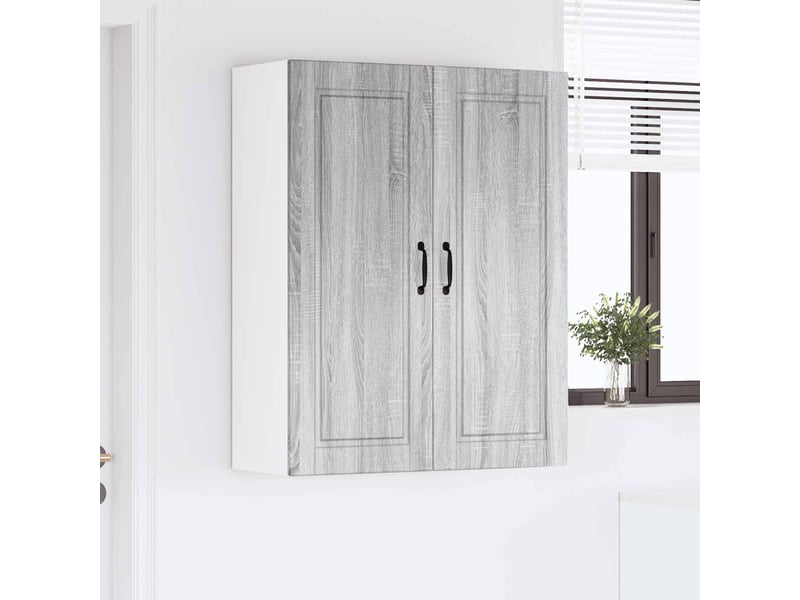 Meuble mural de cuisine, armoire de cuisine gris sonoma 80x31x100cm - Conforama D