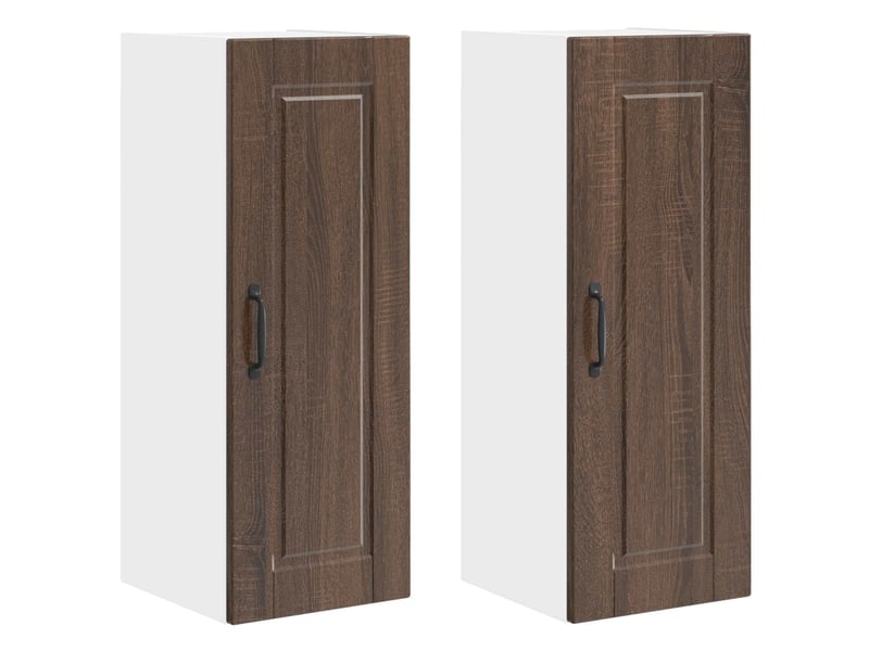  Meuble mural de cuisine | armoire de cuisine 2 pcs chêne brun bois d'ingénierie shl1883  - Conforama A