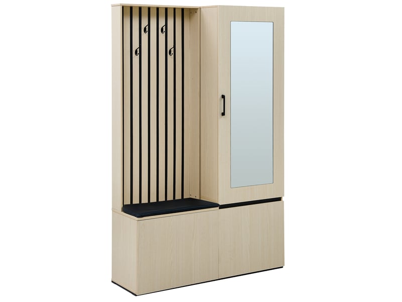  Portemanteau avec banc et rangement en mdf bois  - Conforama R