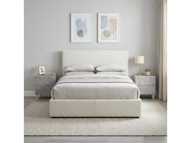  Table de chevet - cabinet de chevet - table de nuit 2 pc gris béton 43 x 34,5 x 48 cm  - Conforama B