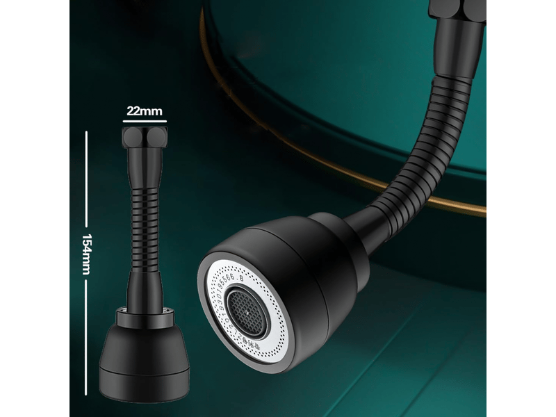  Embout de robinet rotatif à 360 °, économie d'eau, rallonge de robinet de cuisine avec adaptateur universel, accessoires d'évier de cuisine et outils  - Conforama E