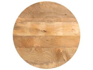 Dessus de table, plateau de table 60x3,8 cm rond bois de manguier massif cf34513