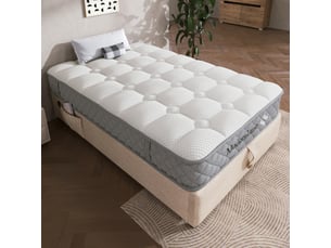 Matelas 90x200 cm <strong></strong>  <strong></strong> Ressorts ensachés + mousse soutien Medium épaisseur 20 cm