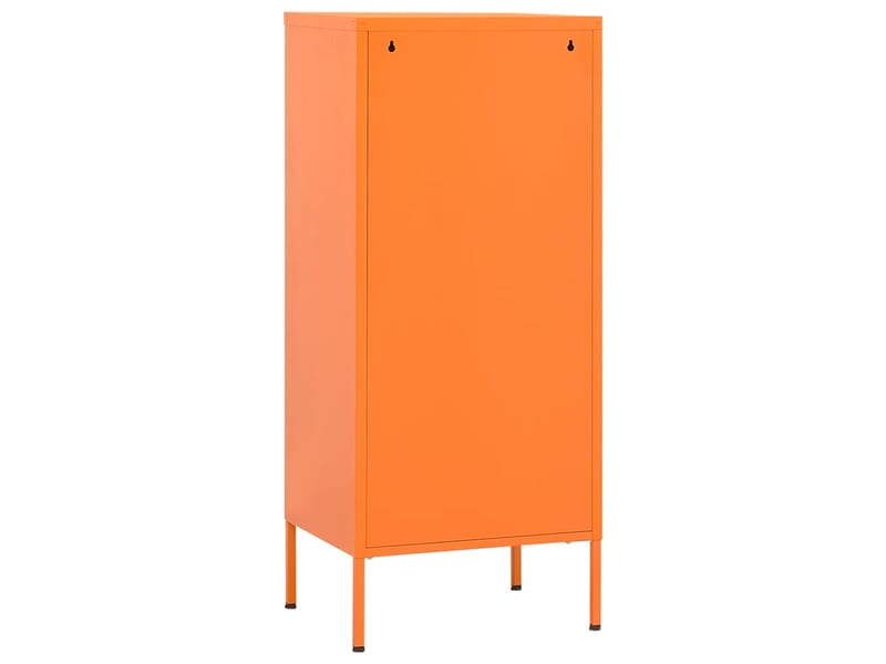  Armoire de rangement, rangement bureau orange 42,5x35x101,5 cm acier shl4352  - Conforama E