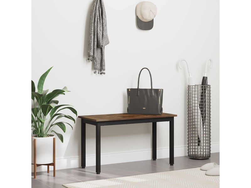  Banc d'entrée, banc d'intérieur chêne fumé 80x35x45 cm bois d'ingénierie  - Conforama D