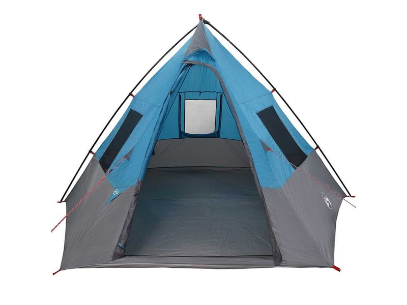  Tente tipi, tente de camping 6 personne imperméable bleu taffetas  - Conforama D