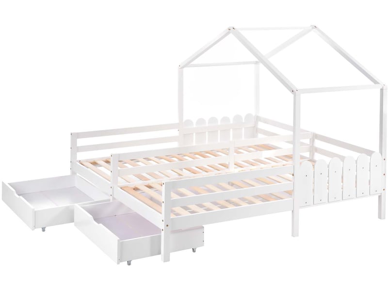 Lit Enfant Rembourré 90 X 200 Cm, Cadre De Lit Simple Couronne Blanche Avec Tiroirs De Rangement Eclairage Led 97059908 Lit Enfant Rembourré 90 X 200 Cm, Cadre De Lit Simple Couronne Blanche Avec Tiroirs De Rangement Eclairage Led 97059908