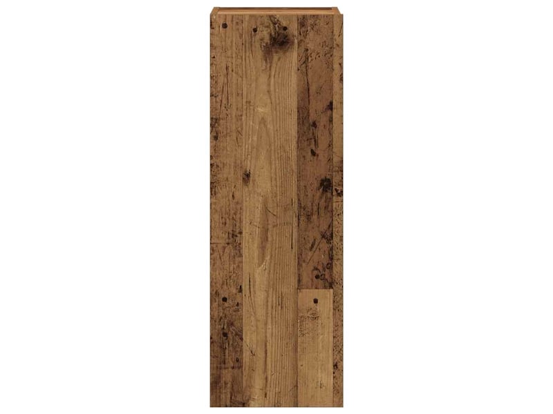  Lot de 4 meuble tv mural, meuble tv suspendu vieux bois bois d'ingénierie shl30066  - Conforama E