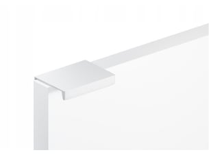 Poignées um-494 l-32mm blanches en aluminium pour chants de meubles.