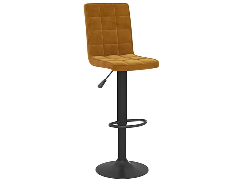  Lot de 2 tabouret de bar, chaise de bar marron velours shl87709  - Conforama C