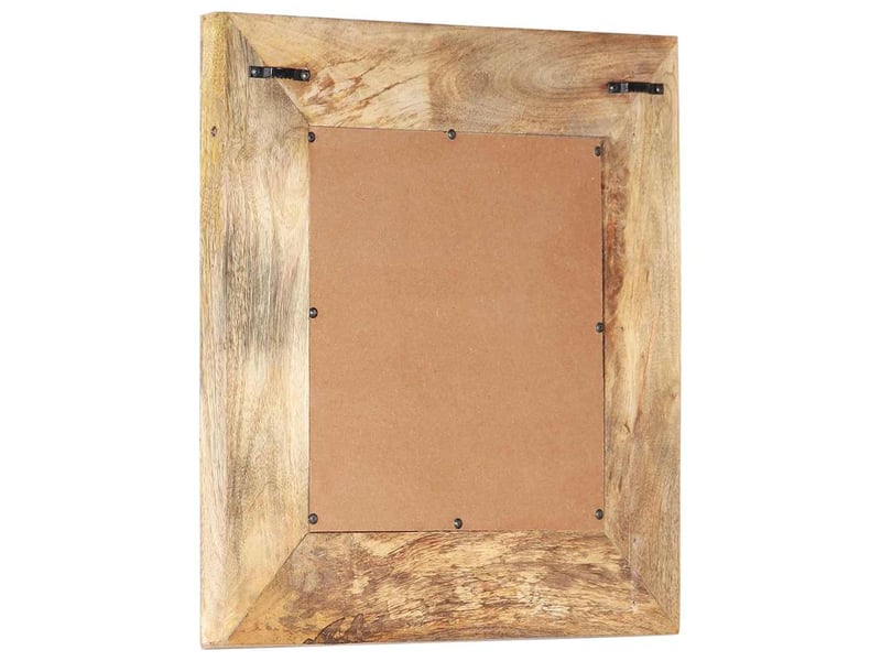  Miroir, miroir décoratif sculpté à la main 50x50x2,5 cm bois de manguier solide cf62920  - Conforama C