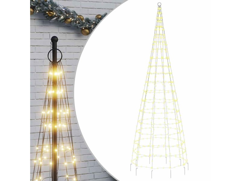  Sapin de noël - arbre de noël à led 550 led blanc 300 cm  - Conforama A
