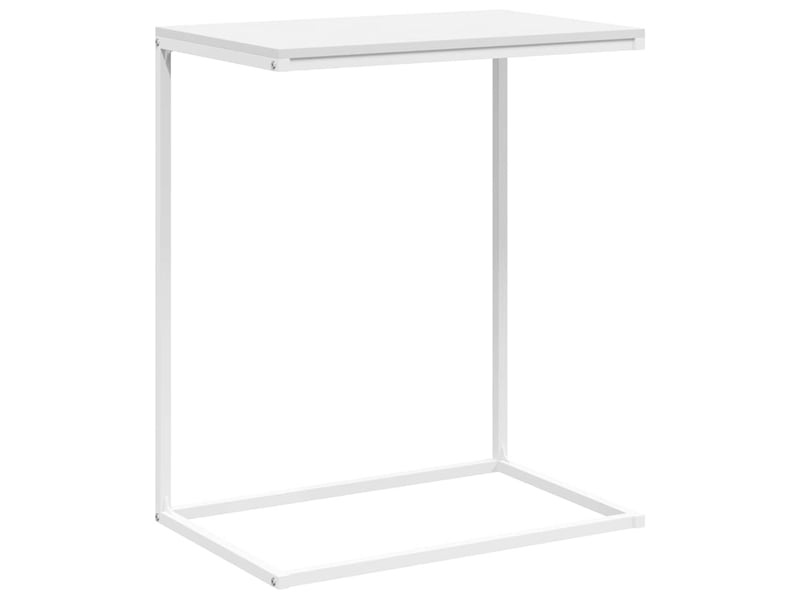  Table d'appoint | bout de canapé table basse blanc 55x35x66 cm bois d'ingénierie shl5086  - Conforama A