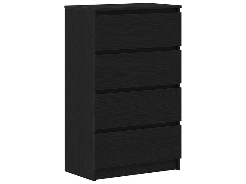  Buffet - bahut - meuble de rangement chêne noir 60x35x98,5 cm bois d'ingénierie  - Conforama A