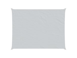 Voile d'ombre - voile d'ombrage - voile parasol gris clair et blanc 6 x 8 m