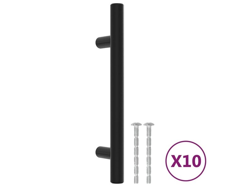  Poignée d'armoire vidaxl, 96 mm, noire  - Conforama C
