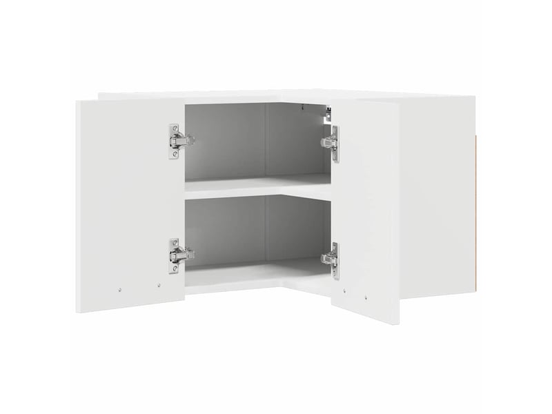 Meuble de rangement cuisine, armoire suspendue blanc 57x57x40cm bois d'ingénierie - Conforama E
