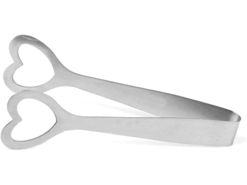  Pince à glaçons en acier inoxydable pince à sucre en forme de cœur pour de mariage longueur 12cm No Commercial reference - Conforama B