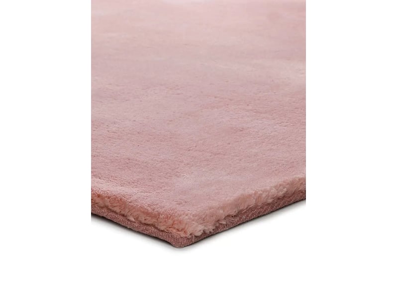  Tapis rectangulaire atticgo kristel 160x230 cm, rose, polyester BERNA-UNI-RO - Conforama E