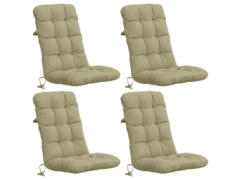  Lot de 4 coussins de chaise à dossier haut vianen cf59337  - Conforama A