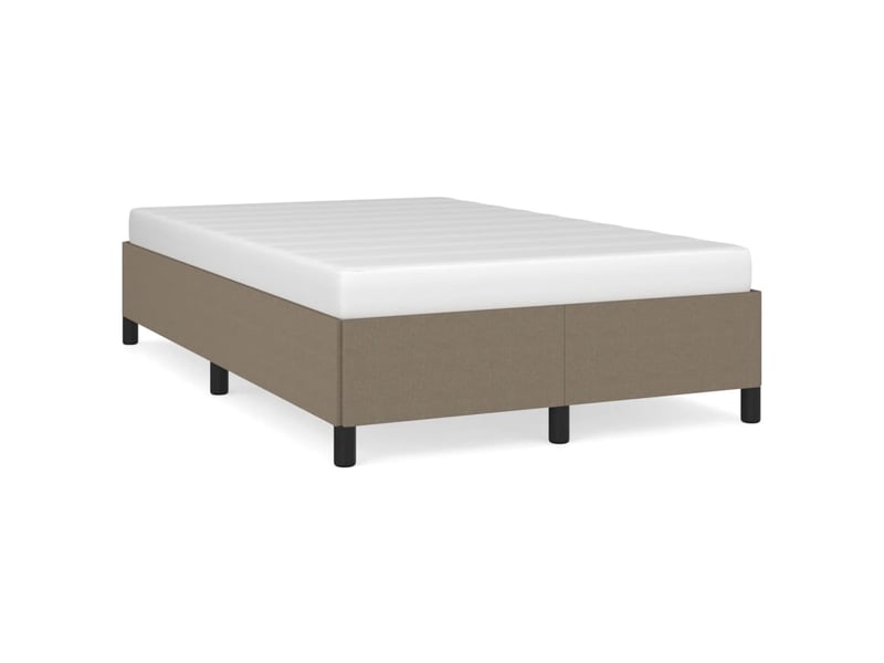  Lit double- lit adulte -  cadre de lit sans matelas taupe 120x190 cm tissu  - Conforama A