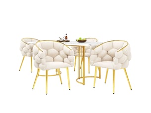 Ensemble table rectangulaire 0 banc(s) 4 chaise(s) 0 tabouret(s) inclu(s) <strong>MIVRAY </strong> <strong></strong> 