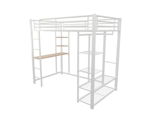 Lit mezzanine 90x200 cm SOGEU coloris bicolore