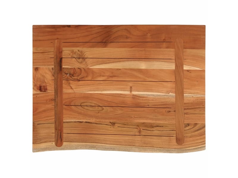  Comptoir de salle de bain, plan de travail 70x60x2,5 cm rectangulaire acacia cf65757  - Conforama E