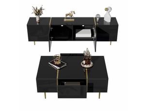 Meuble tv coloris noir 170 cm MODENVIE