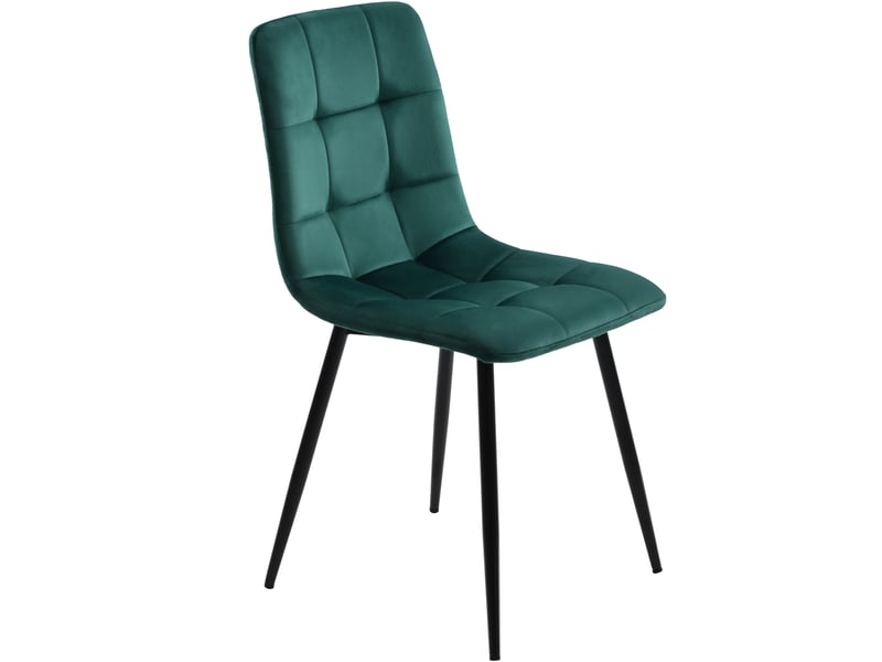  Ensemble table ronde et 4 chaises, 5 pièces, plateau blanc effet marbre et pieds métalliques dorés, salle à manger moderne  - Conforama W