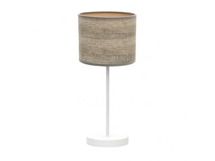 Lampe à poser fabrilamp jerte e14 coloris blancbois gris 42 x 17 x 17 cm