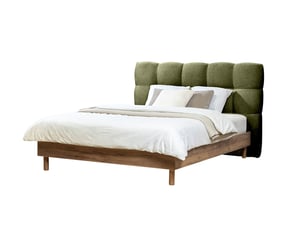 Lit 2 places 140x190 cm BOBOCHIC  KUMO coloris vert