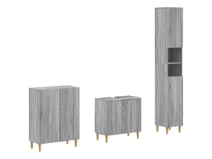 Ensemble de meuble de salle de bain 3 pièces arnhem sonoma gris cf63329