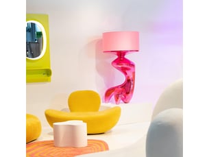 lampadaire erosia 157cm rose