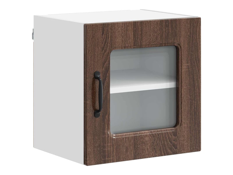 Meuble mural de cuisine | armoire de cuisine 2 pcs chêne brun shl818  - Conforama E
