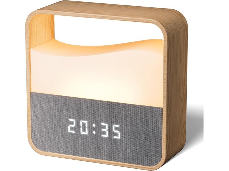 Réveil numérique, réveil de chevet, veilleuse réglable pour chambre - Conforama A