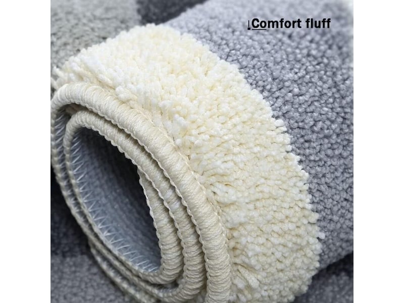  Tapis de bain absorbent doux antidérapant 40x60 cm tapis salle de bain moelleux rapid séchage pour sol douche decoration maison  - Conforama C