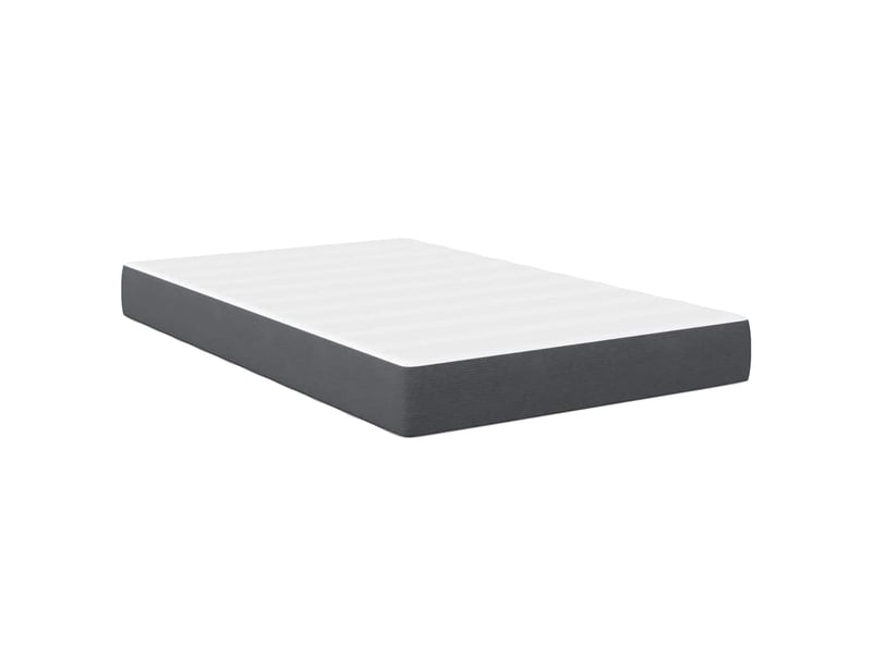Lit double- lit adulte - matelas de lit avec matelas gris 120 x 190 cm tissu - Conforama A