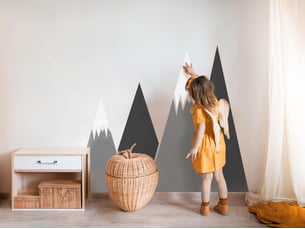 Sticker mural - chaîne de montagnes130x207 cm