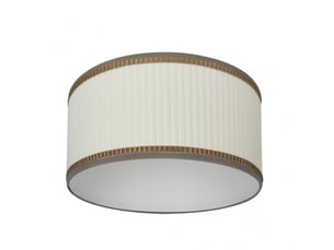 Abat-jour fabrilamp soprano beige, e27, ø 40 cm, h 21 cm