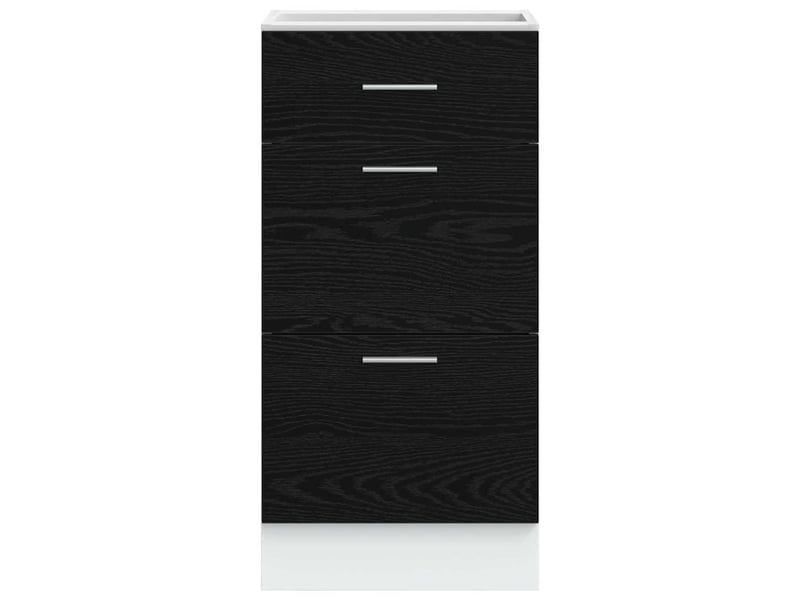  Meuble de cuisine bas chêne noir 40x46x81,5cm  - Conforama E